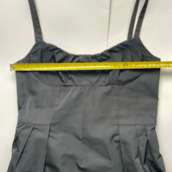 Lida Baday Black Taffeta Dress – Size 4 - Picture 7 of 8